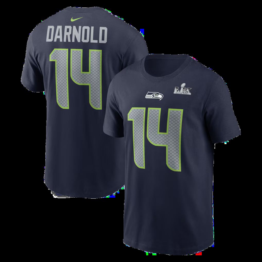 Men 2026 NFL Seattle Seahawks T-shirt blue 08